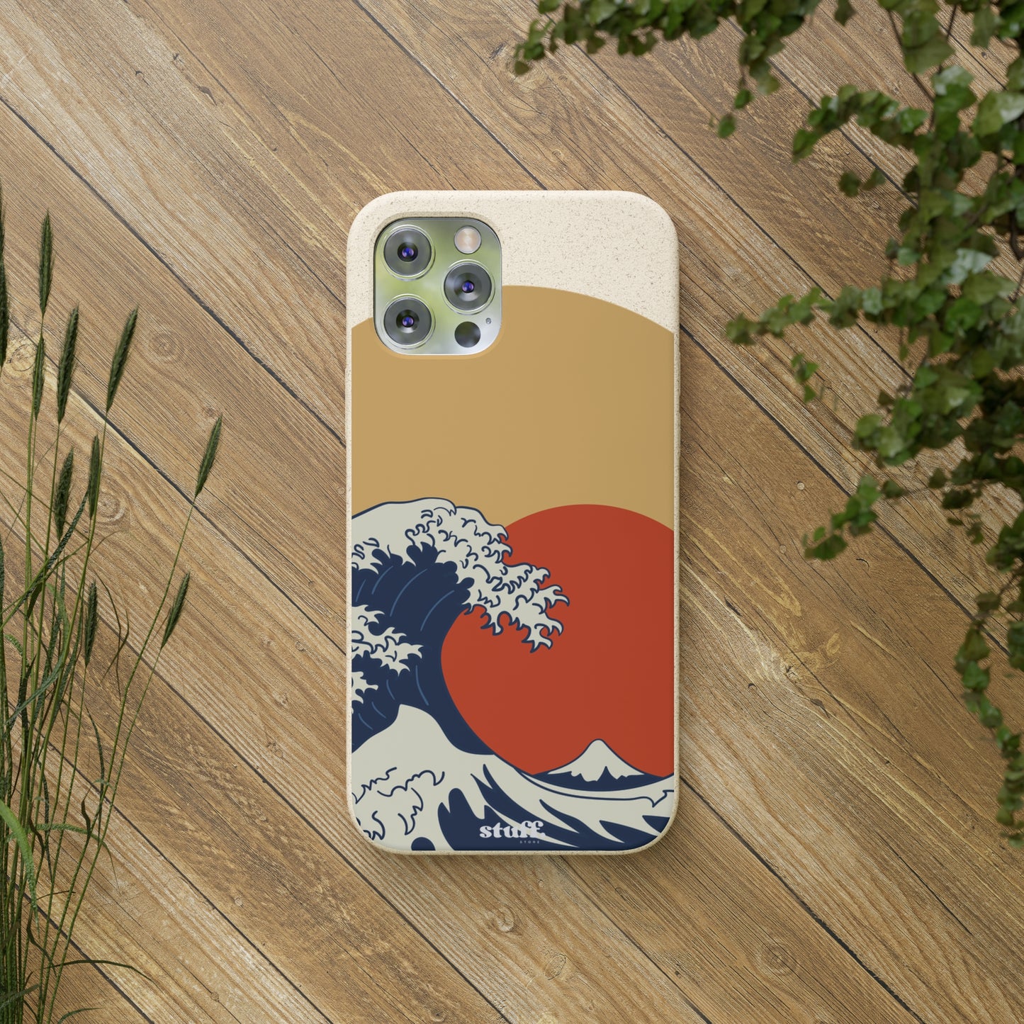 La Grande Vague | biodegradable shell in bamboo and bioplastic - inspired by Japanese art
