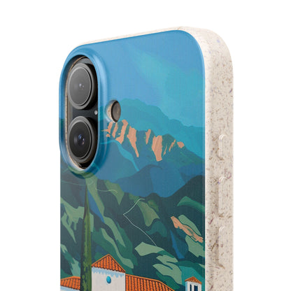 Summer Villa Case | Eco-Friendly Bamboo and Bioplastic Case with Summer Design - Available with Gift Packaging