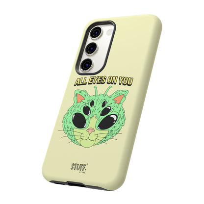 All Eyes on You Case | Coque résistante double protection avec Design Alien drôle