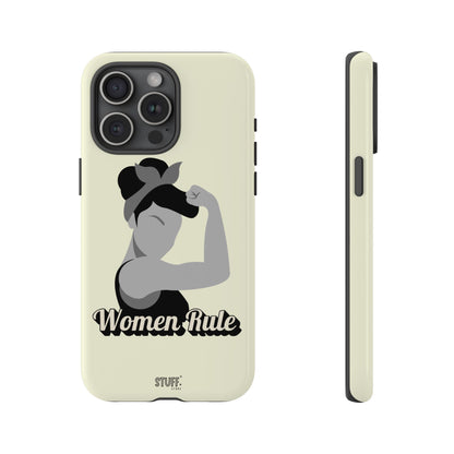 Women Rule Case | Coque résistante double protection avec Design Féministe inspirant