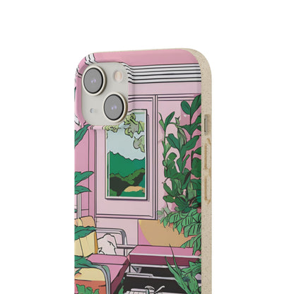 Plant Pop Case | Coque biodégradable en bambou et bioplastique avec design coloré | Parfait pour les amoureux des plantes - Avec emballage cadeau