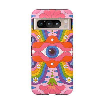 Psych Case | Coque résistante double protection avec Design Psychédélique coloré