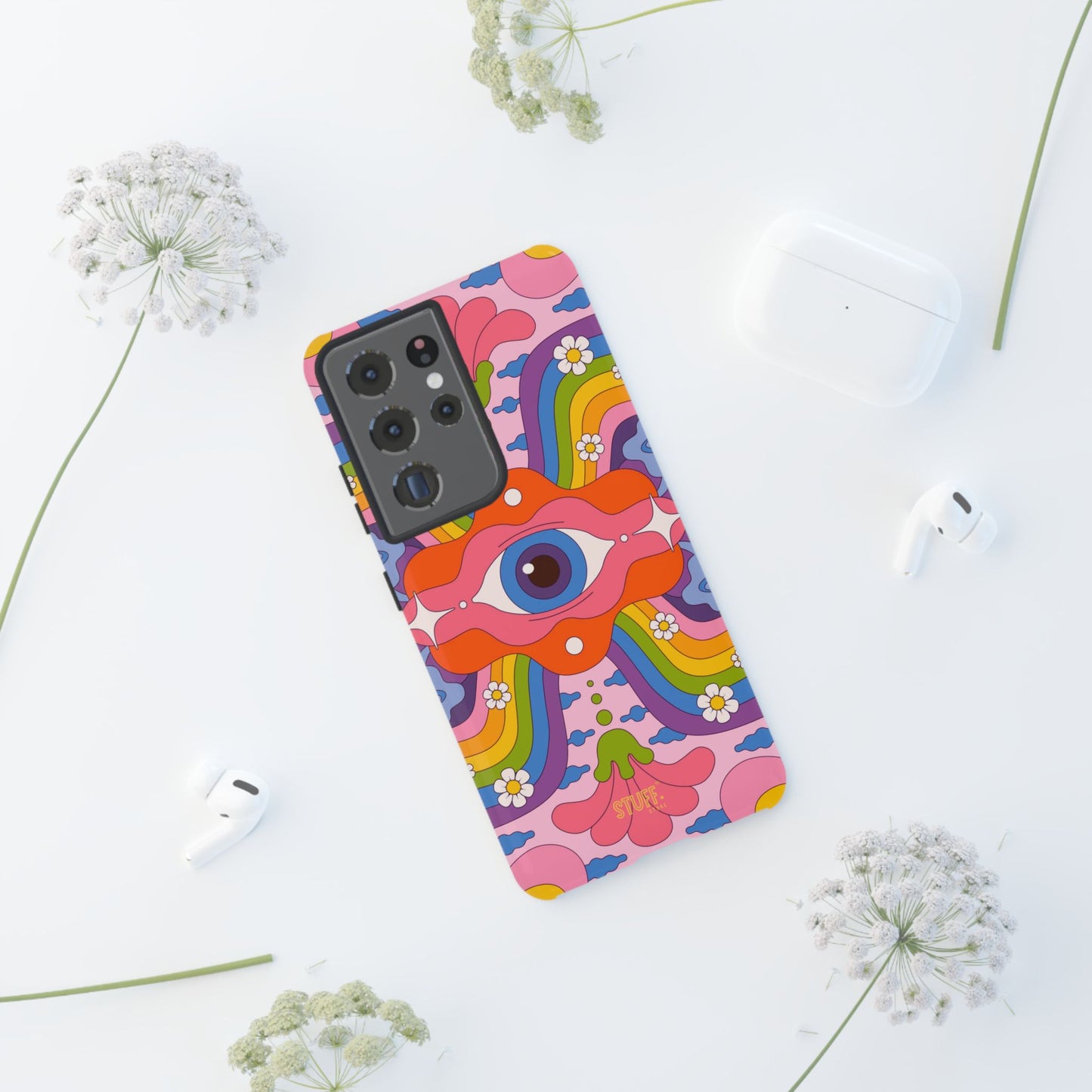 Psych Case | Coque résistante double protection avec Design Psychédélique coloré