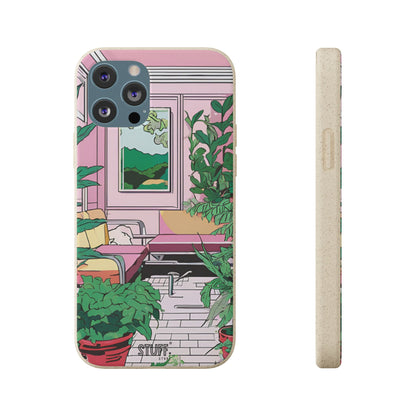 Plant Pop Case | Coque biodégradable en bambou et bioplastique avec design coloré | Parfait pour les amoureux des plantes - Avec emballage cadeau