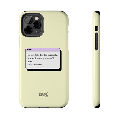 Window Case | Coque résistante à double protection avec citation – Design minimal & message puissant