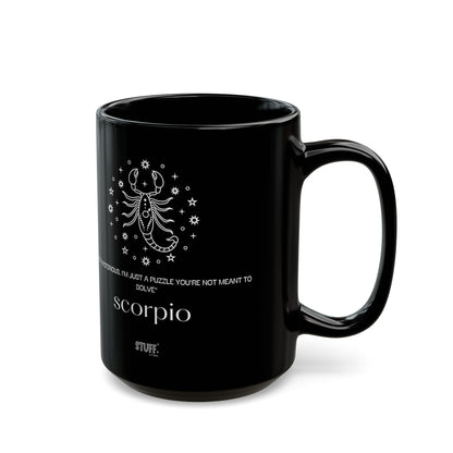 Scorpion | Mug noir en céramique avec signe astrologique et phrase drôle – 330ml / 440ml