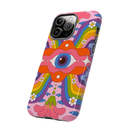 Psych Case | Coque résistante double protection avec Design Psychédélique coloré