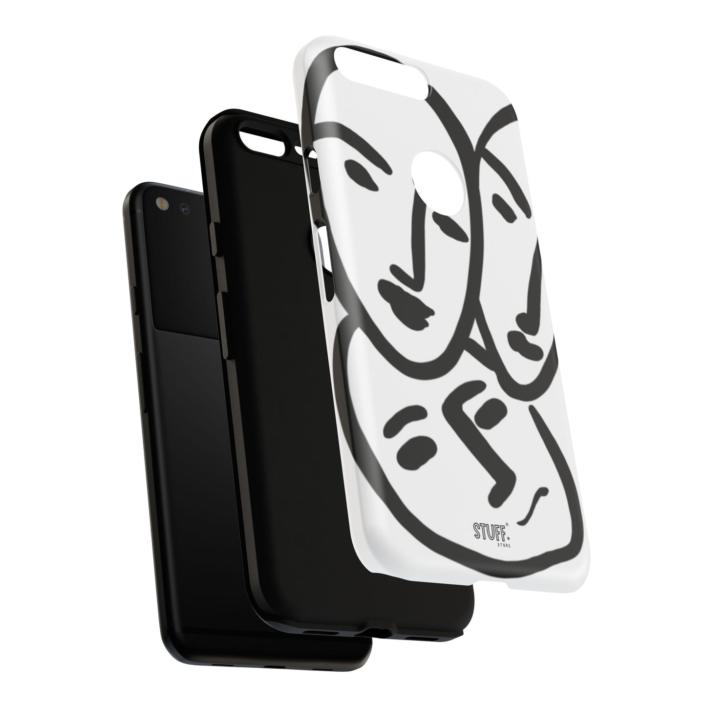 Les Trois Visages | Coque résistante double protection — inspiration Matisse