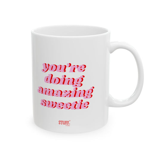 Sweetie Cup | Mug en céramique avec phrase motivante — 330ml / 440ml