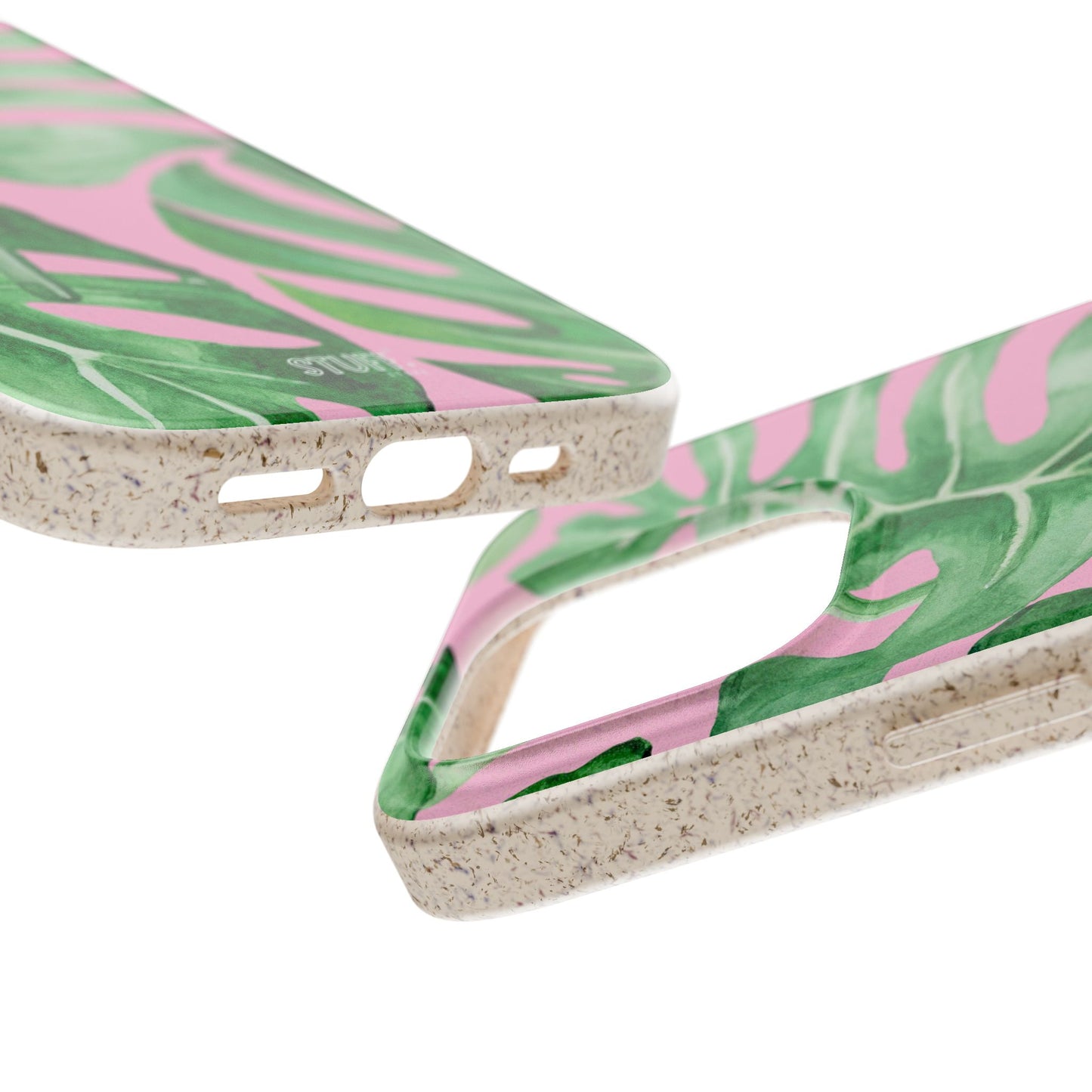 Monstera Case | Eco-Friendly Bamboo and Bioplastic Shell Monstera Leaves Pattern - Available with Gift Packaging