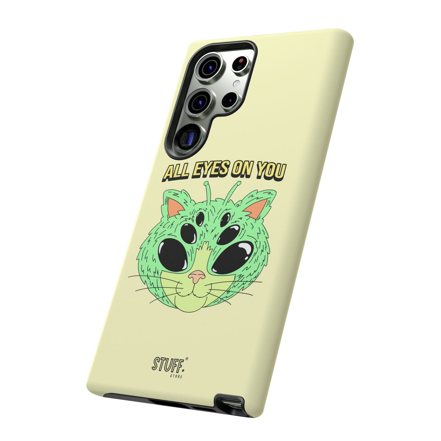 All Eyes on You Case | Coque résistante double protection avec Design Alien drôle