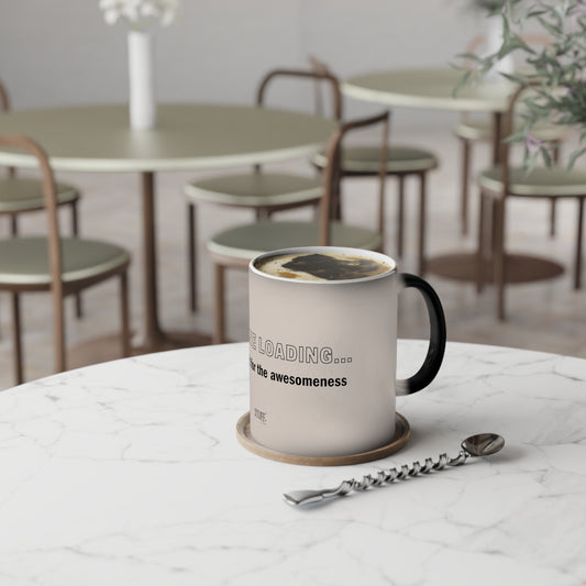 Caffeine Loading... Cup | Mug magique thermoréactif avec phrase motivante – 330ml