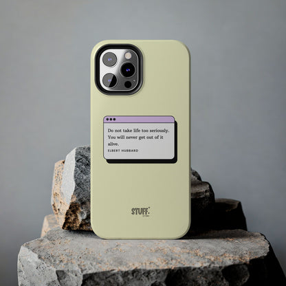 Window Case | Coque résistante à double protection avec citation – Design minimal & message puissant