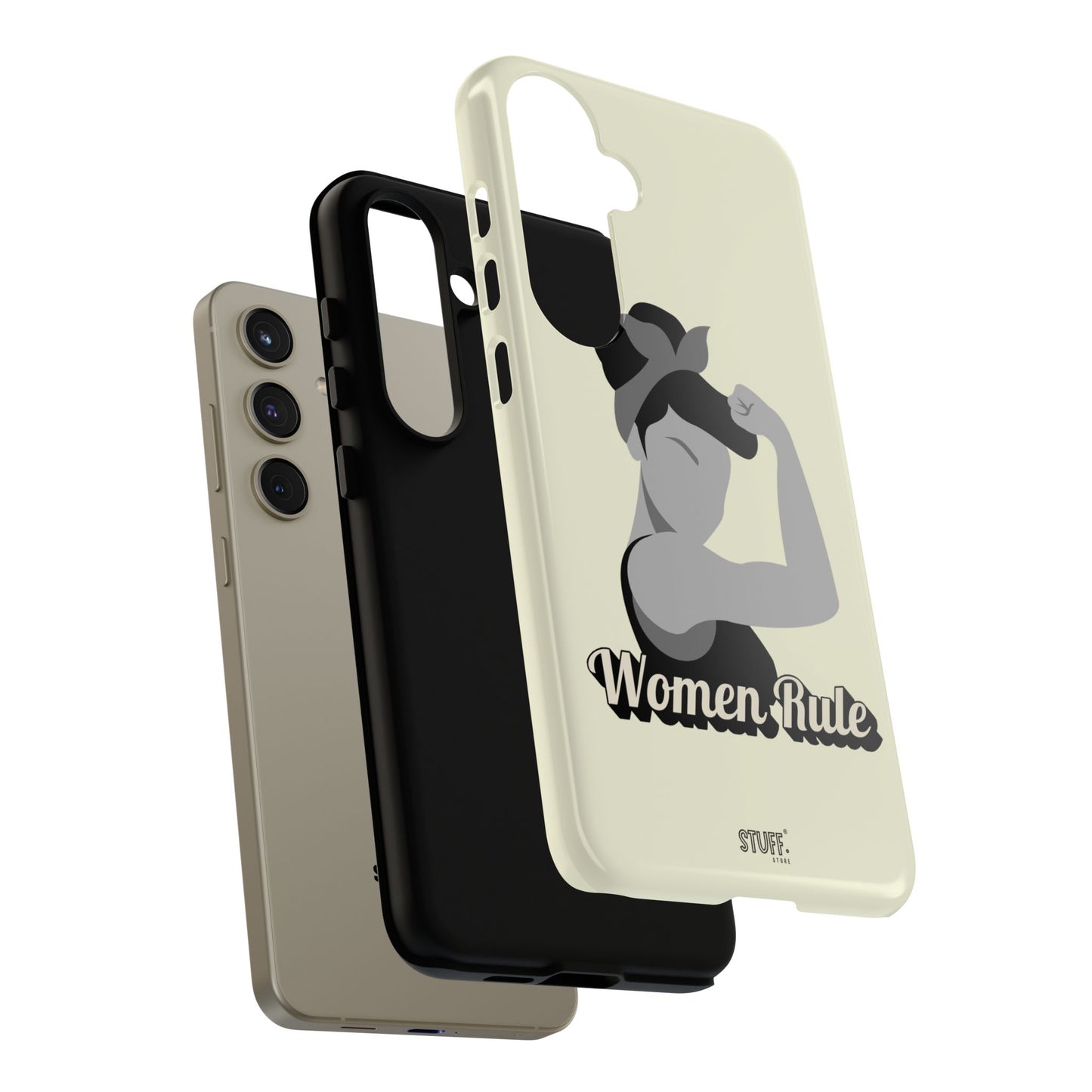 Women Rule Case | Coque résistante double protection avec Design Féministe inspirant