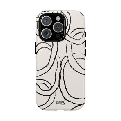 Doodly Case | Coque résistante double protection avec Design Gribouillis Minimaliste