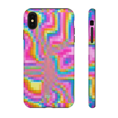 Pixel Case | Coque résistante double protection anti-choc - Motif pixels colorés