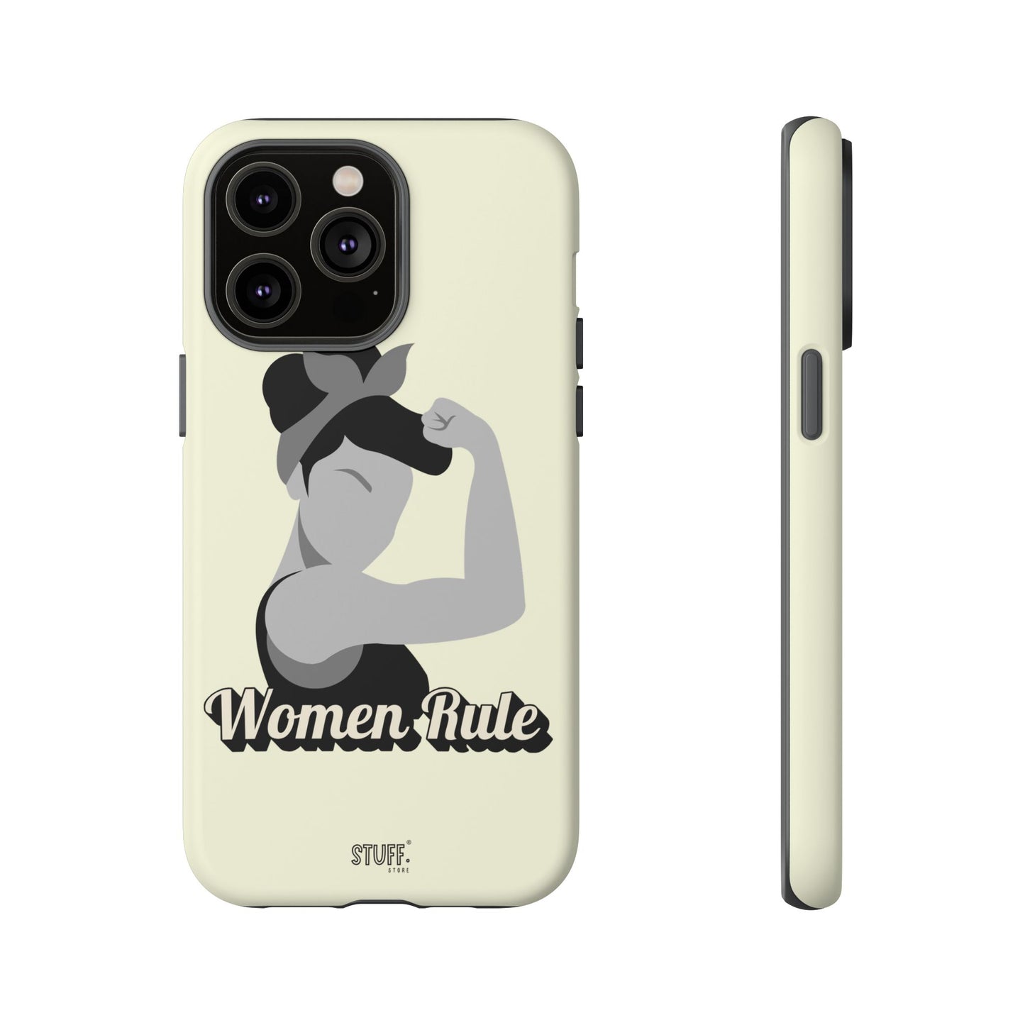 Women Rule Case | Coque résistante double protection avec Design Féministe inspirant