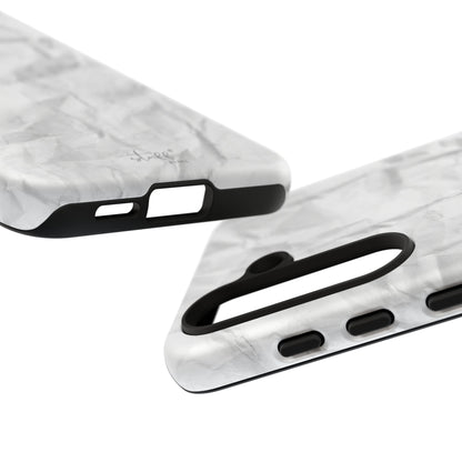Crinkled Case | Coque résistante double protection anti-choc Effet Papier Froissé Mat