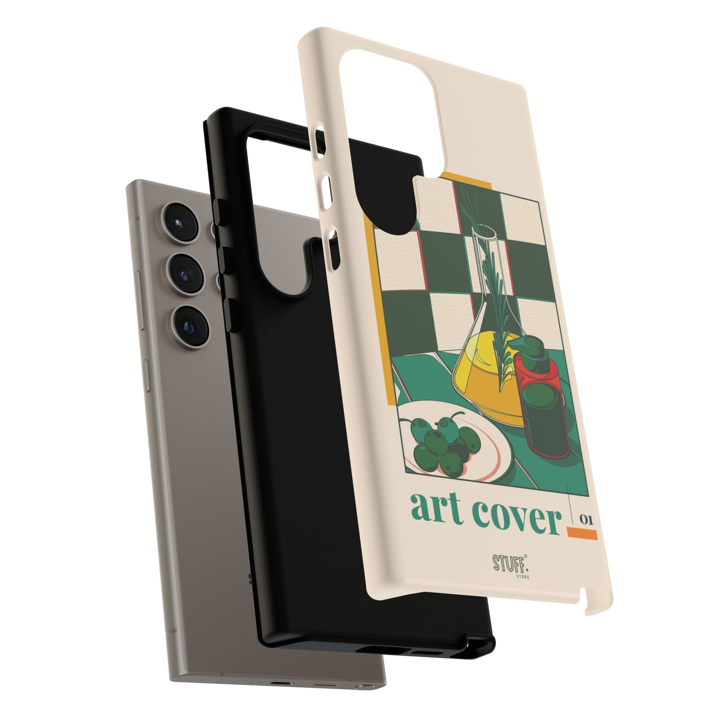 Olio d'Amore Case | Coque résistante double protection avec Design artistique Rétro