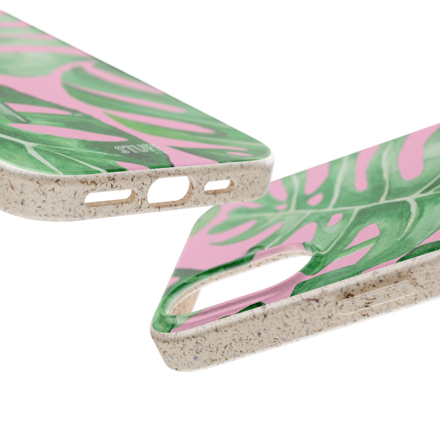 Monstera Case | Eco-Friendly Bamboo and Bioplastic Shell Monstera Leaves Pattern - Available with Gift Packaging
