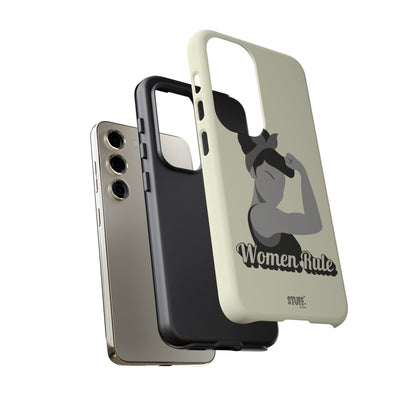 Women Rule Case | Coque résistante double protection avec Design Féministe inspirant