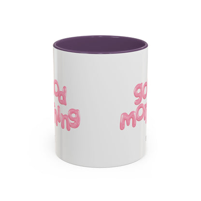 Balloon Cup | Two-tone ceramic mug with "balloon" lettering - 330ml