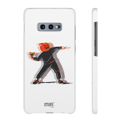 Pumpksy | Coque snap légère et résistante inspiration Banksy – Blanc