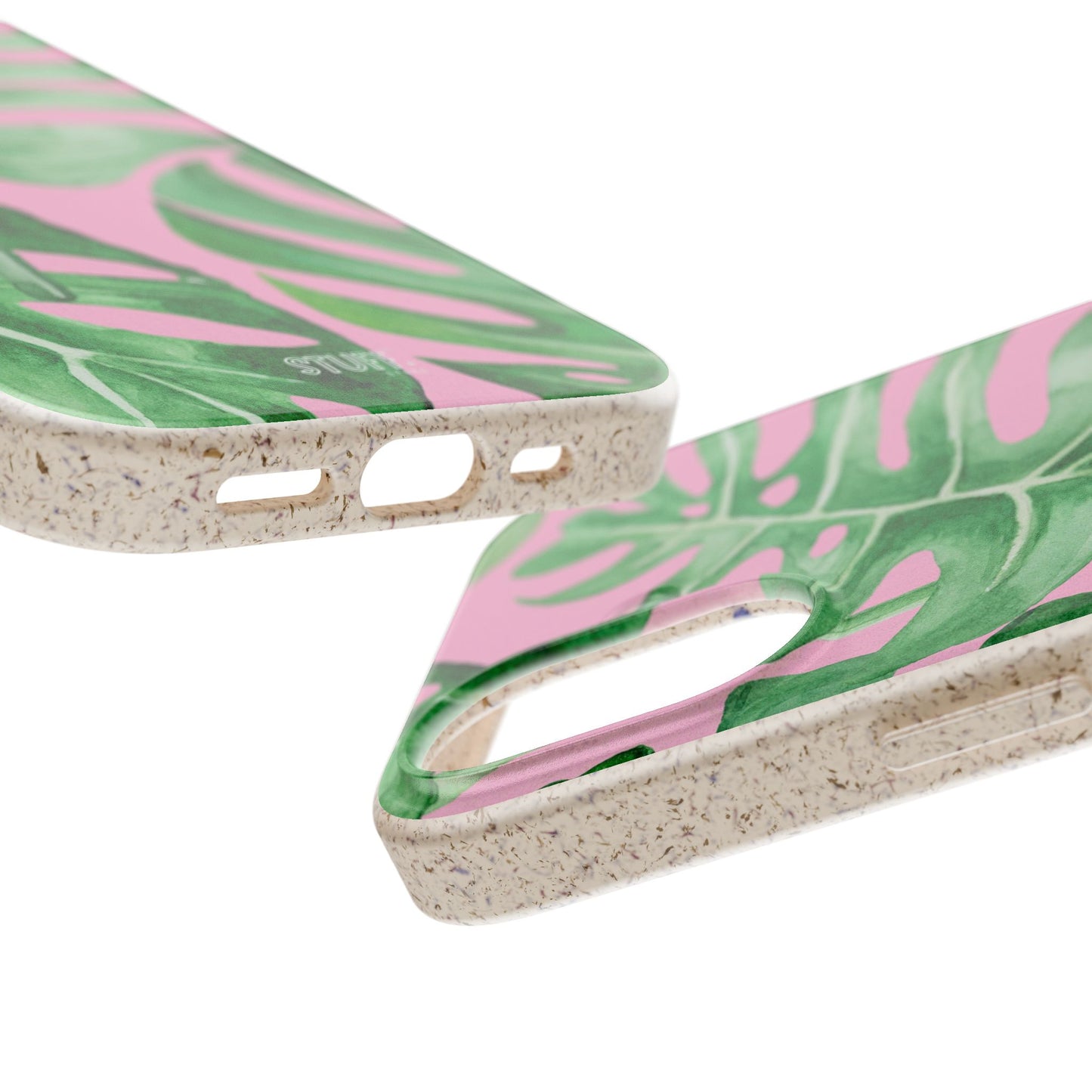 Monstera Case | Eco-Friendly Bamboo and Bioplastic Shell Monstera Leaves Pattern - Available with Gift Packaging