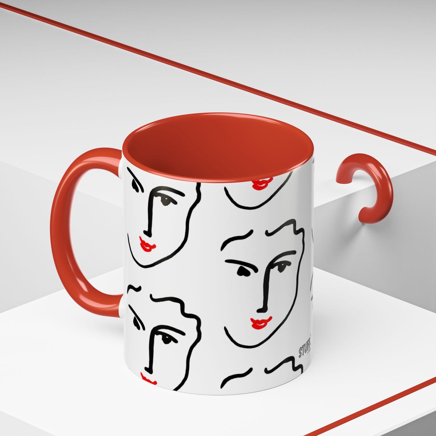 Nadia Cup | Mug bicolore inspiration Matisse – 330ml
