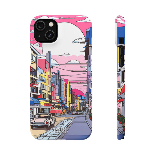 Pop Art Sunset | Coque snap légère et résistante inspiration Lichtenstein