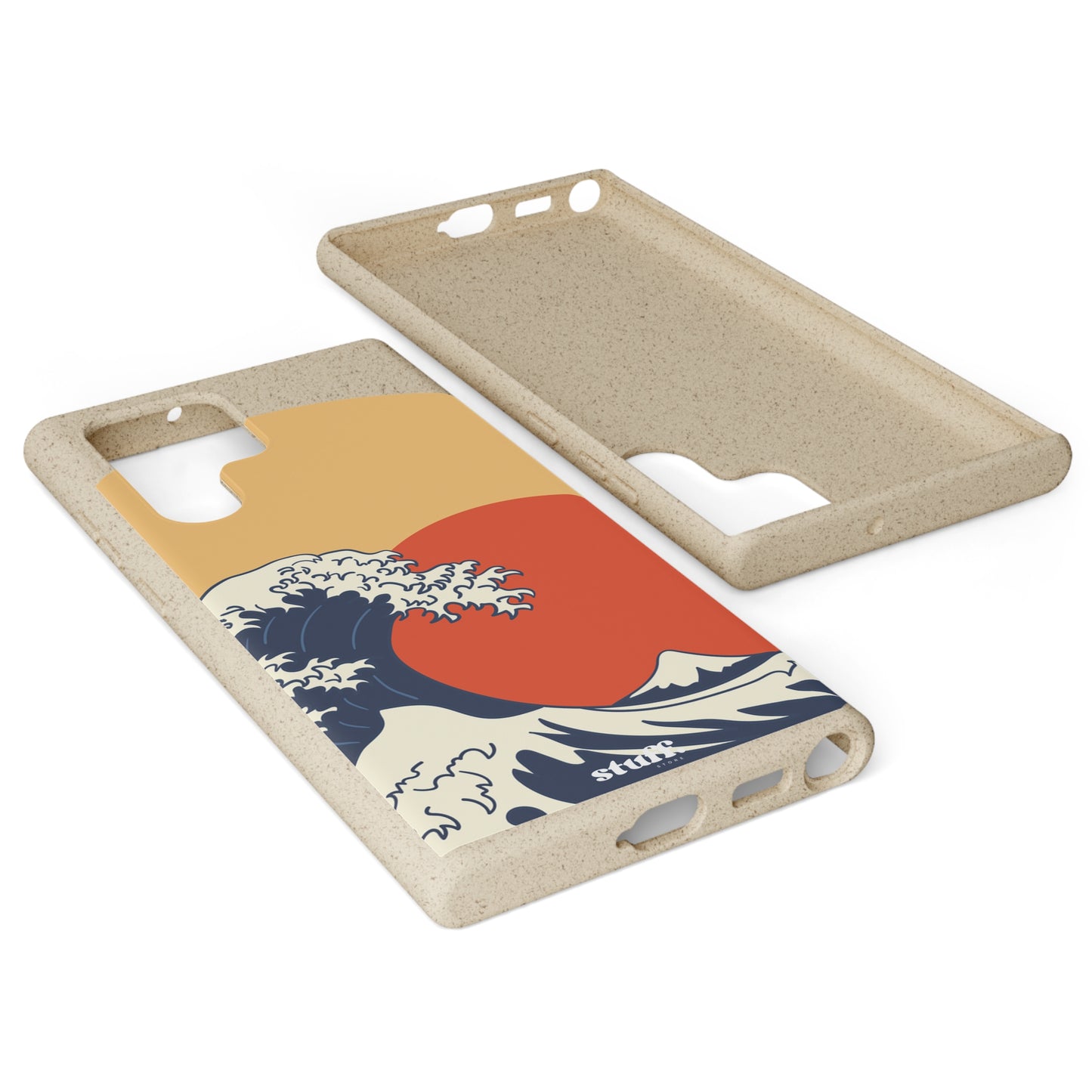 La Grande Vague | biodegradable shell in bamboo and bioplastic - inspired by Japanese art