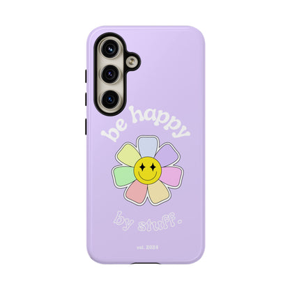 Be Happy Case | Coque résistante double protection avec Design Fleur Colorée