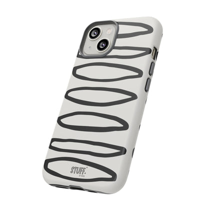 Loopy Case | Coque résistante double protection - Motif cercles abstraits