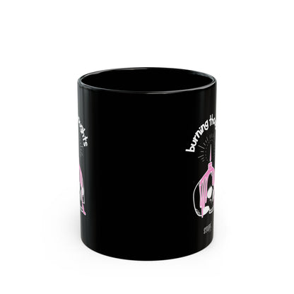 Burning Thoughts Cup | Mug noir avec design — 330ml / 440ml