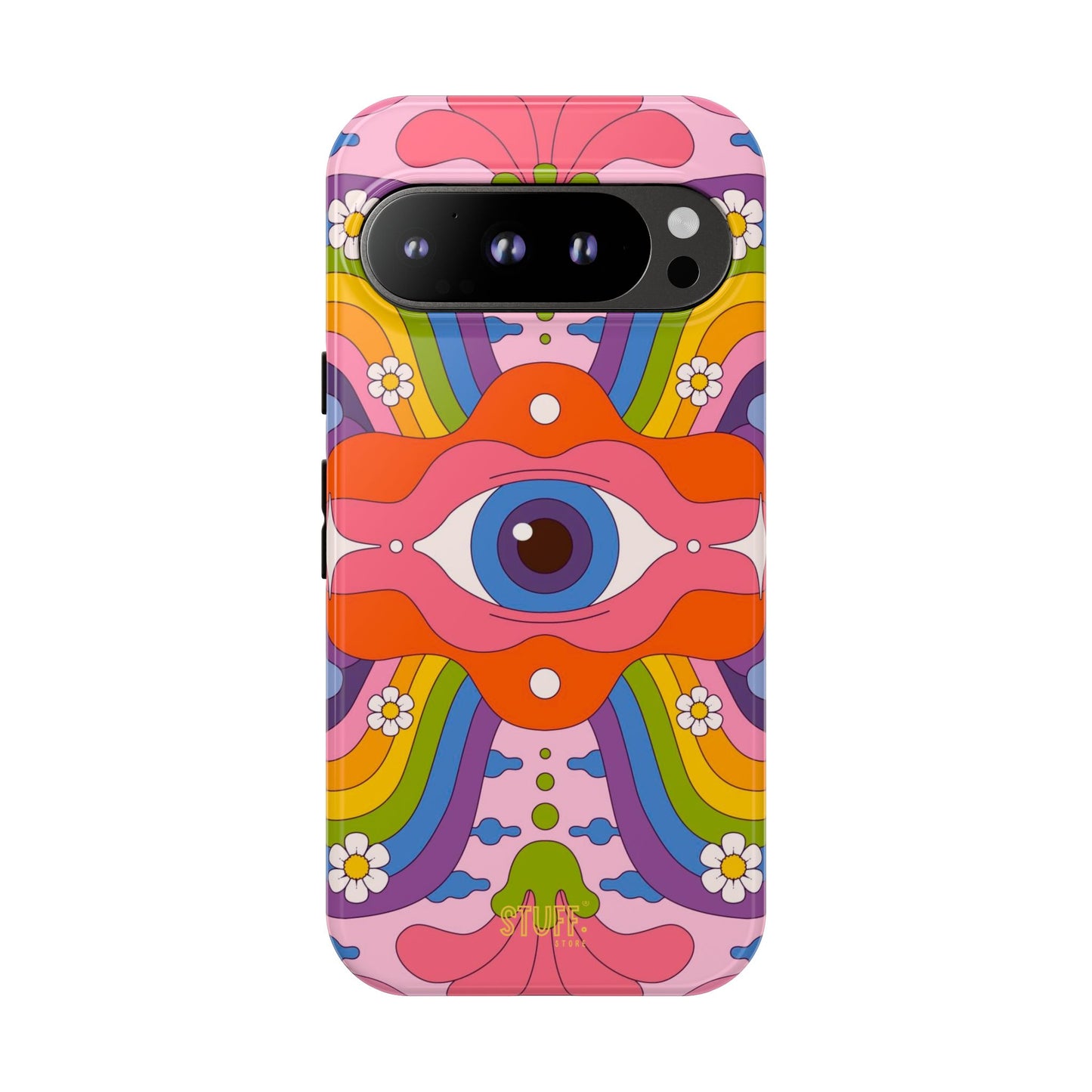 Psych Case | Coque résistante double protection avec Design Psychédélique coloré