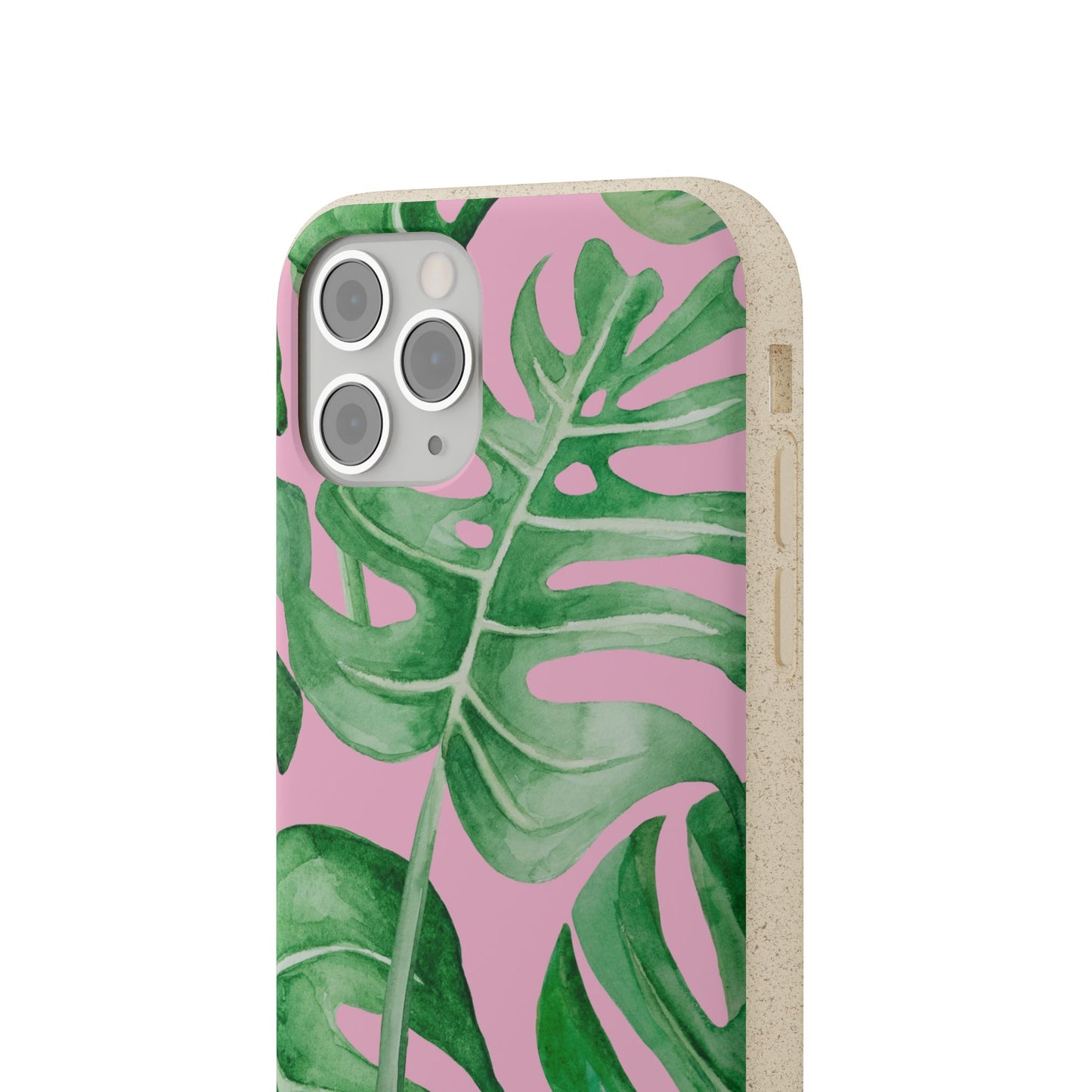 Monstera Case | Eco-Friendly Bamboo and Bioplastic Shell Monstera Leaves Pattern - Available with Gift Packaging