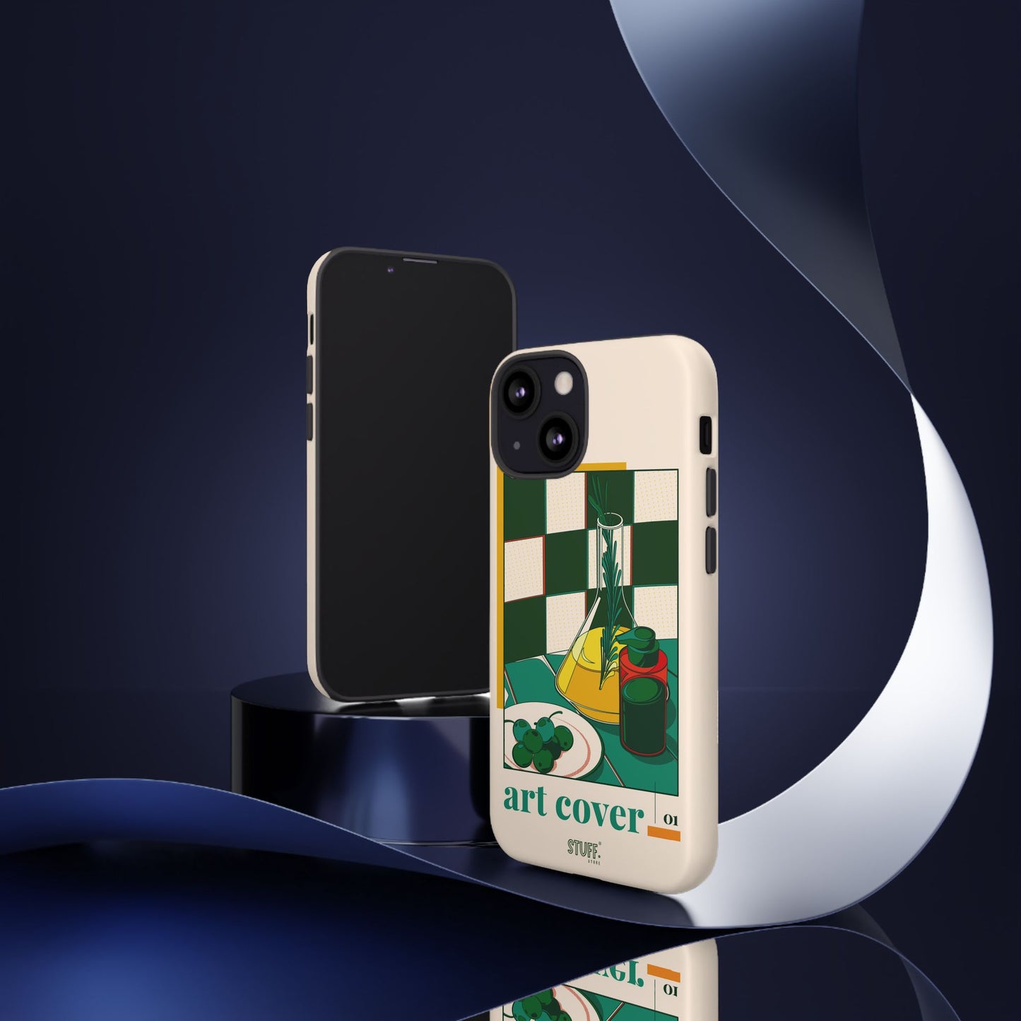 Olio d'Amore Case | Coque résistante double protection avec Design artistique Rétro