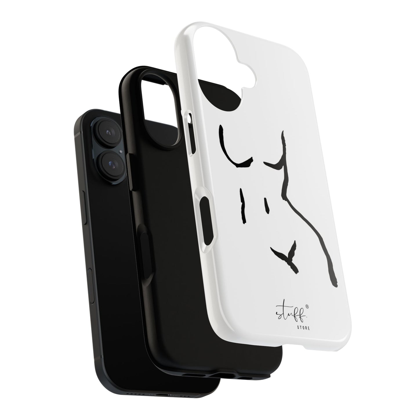 The Curve Case | Resistant double protection shell with Minimalist Design by Women