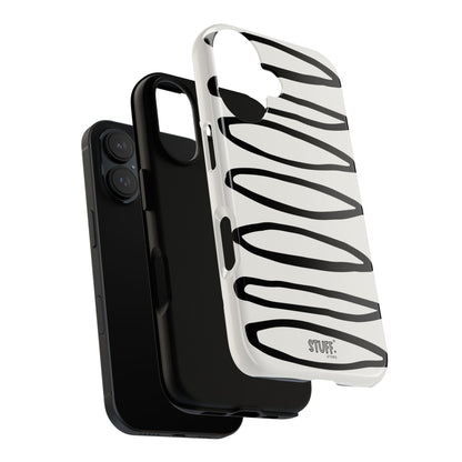 Loopy Case | Coque résistante double protection - Motif cercles abstraits