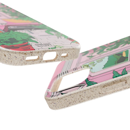 Plant Pop Case | Coque biodégradable en bambou et bioplastique avec design coloré | Parfait pour les amoureux des plantes - Avec emballage cadeau