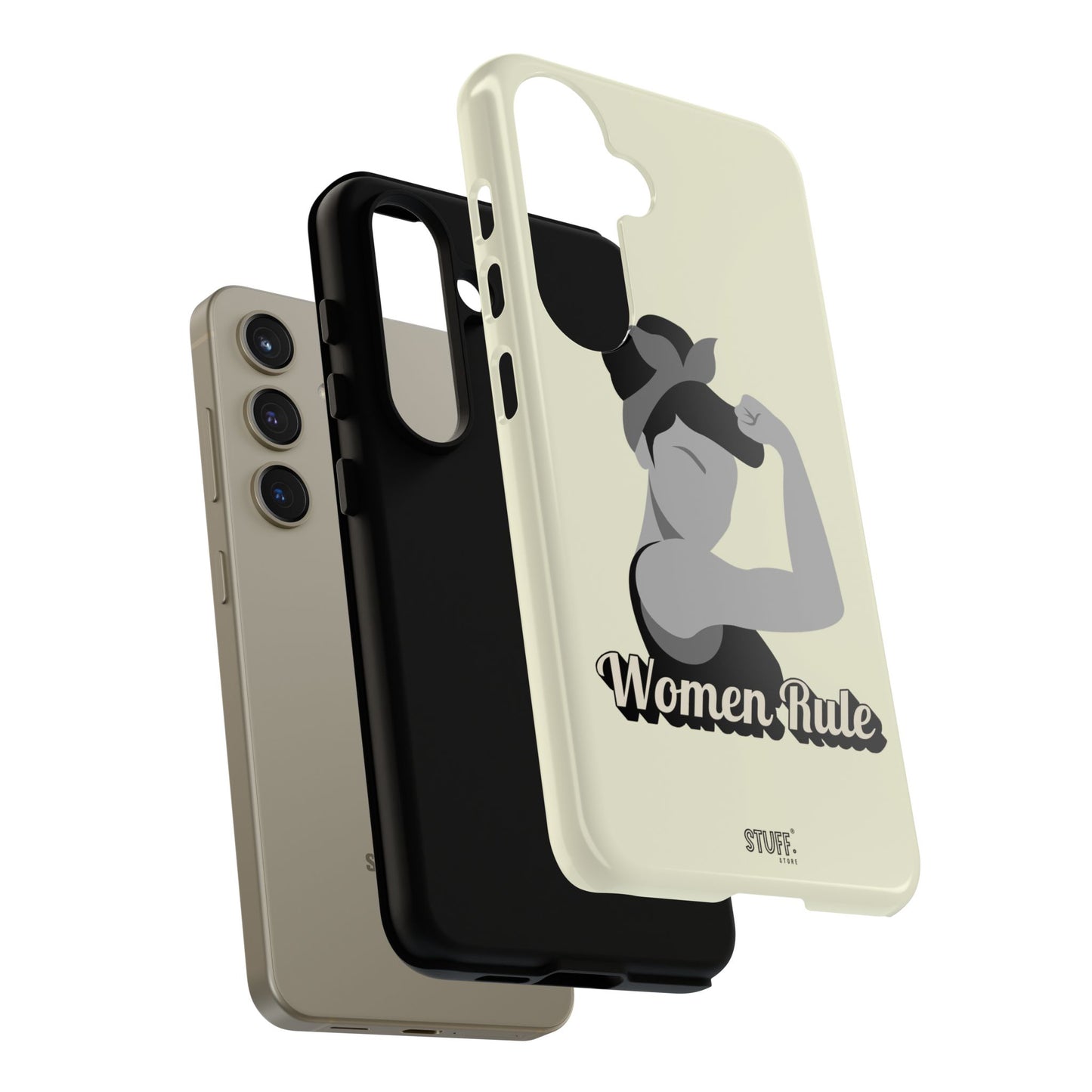 Women Rule Case | Coque résistante double protection avec Design Féministe inspirant