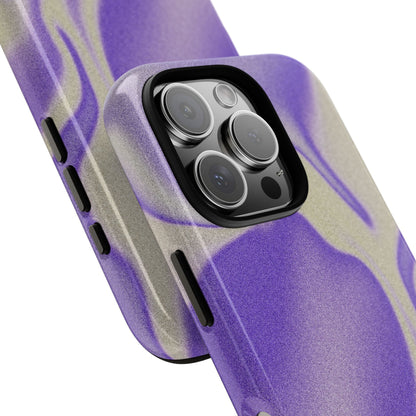 Swirly Case | Coque résistante double protection - Motif vague pourpre