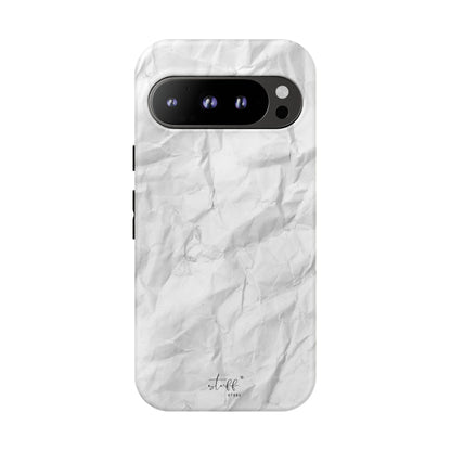 Crinkled Case | Coque résistante double protection anti-choc Effet Papier Froissé Mat