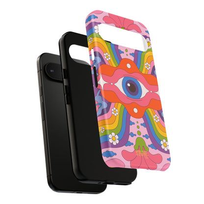 Psych Case | Coque résistante double protection avec Design Psychédélique coloré