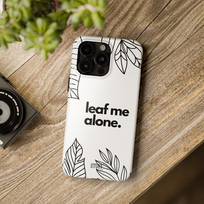 Leaf Me Case | Coque résistante double protection avec design minimaliste