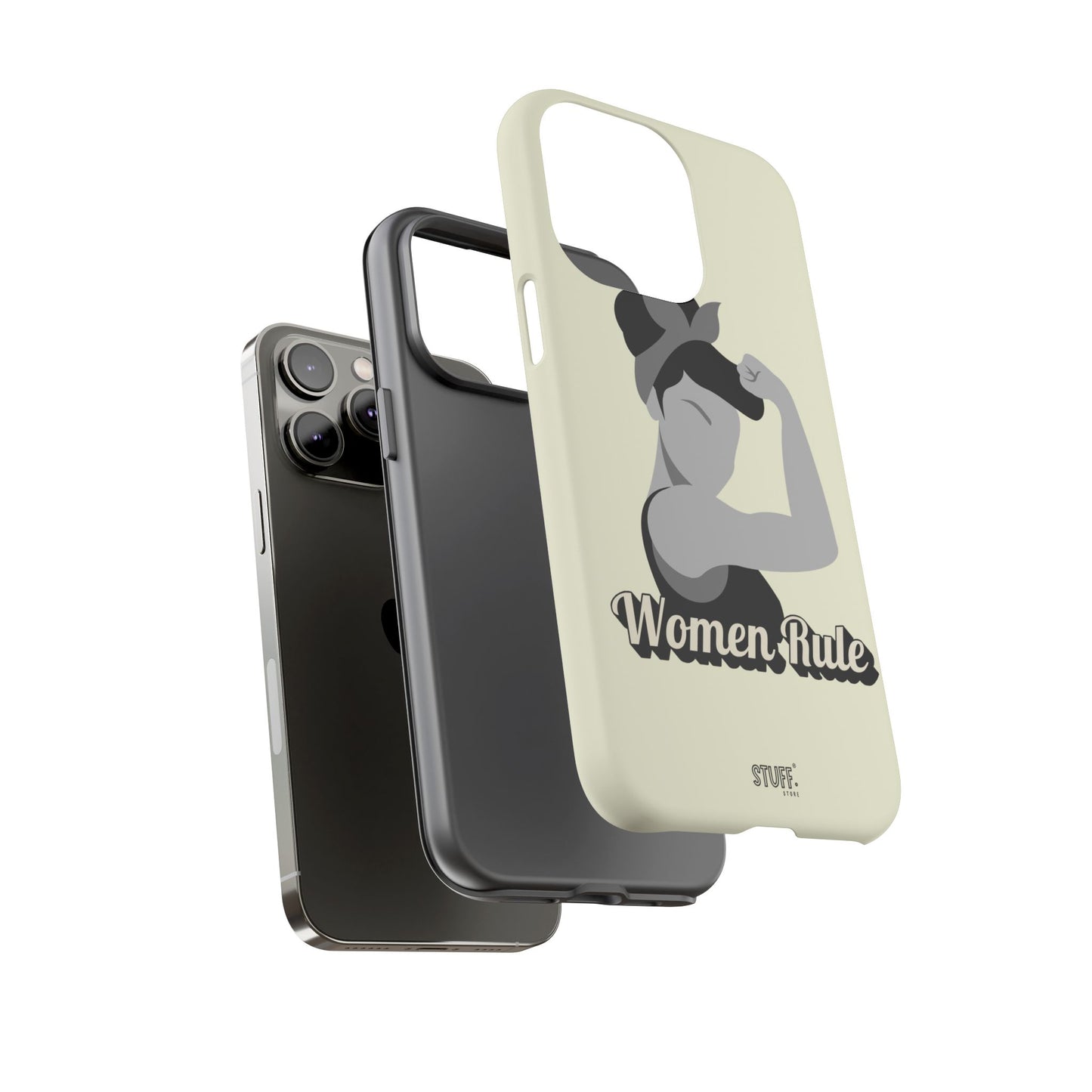 Women Rule Case | Coque résistante double protection avec Design Féministe inspirant