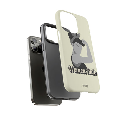 Women Rule Case | Coque résistante double protection avec Design Féministe inspirant