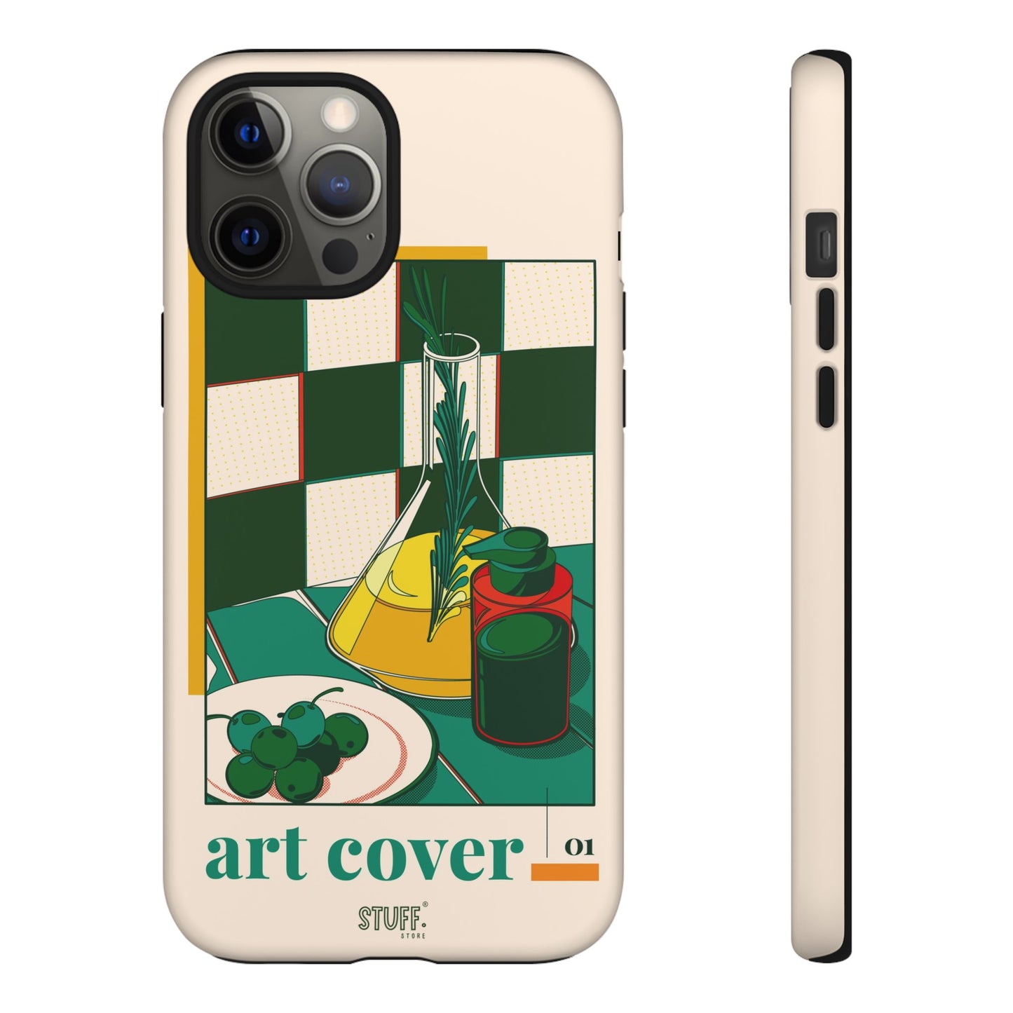 Olio d'Amore Case | Coque résistante double protection avec Design artistique Rétro