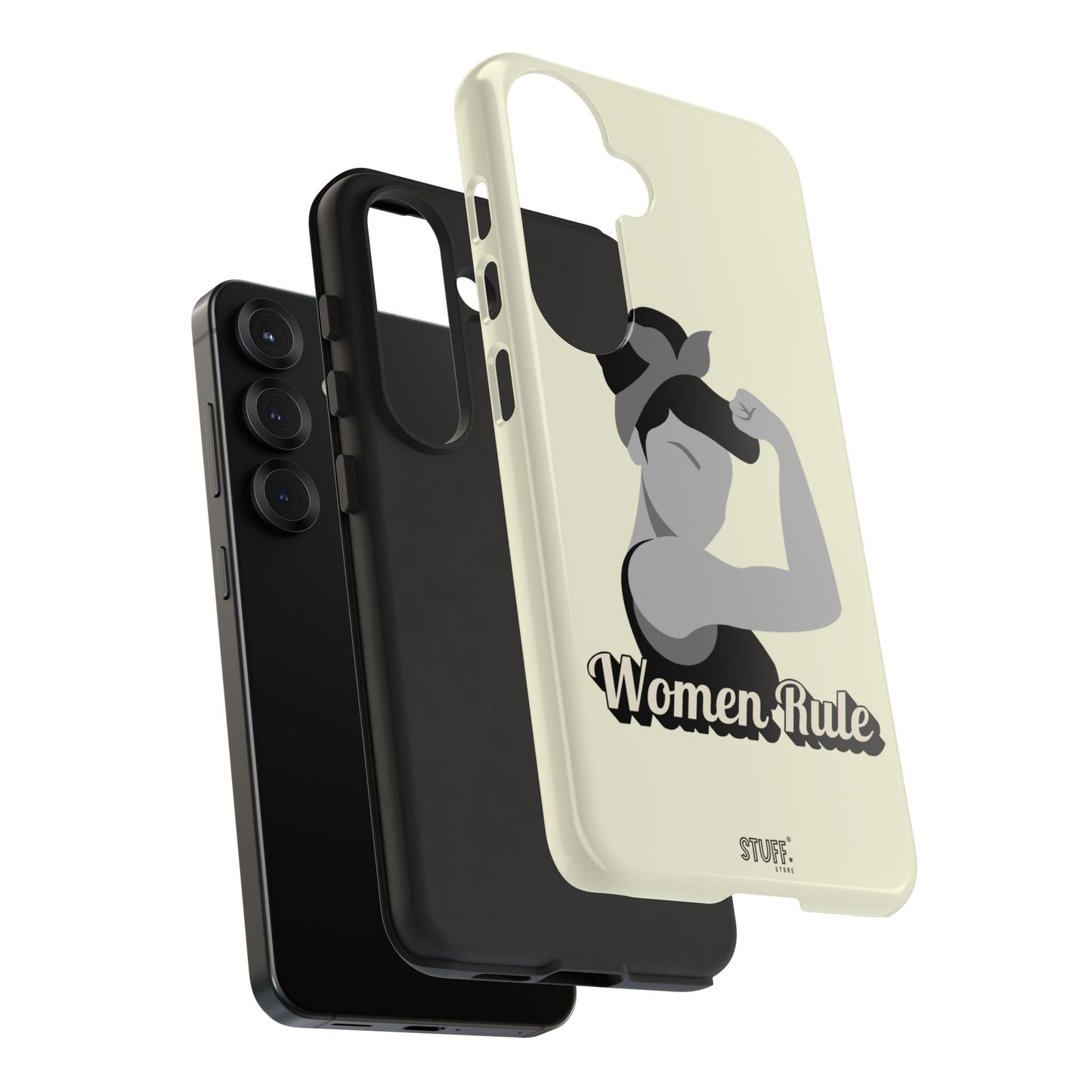Women Rule Case | Coque résistante double protection avec Design Féministe inspirant