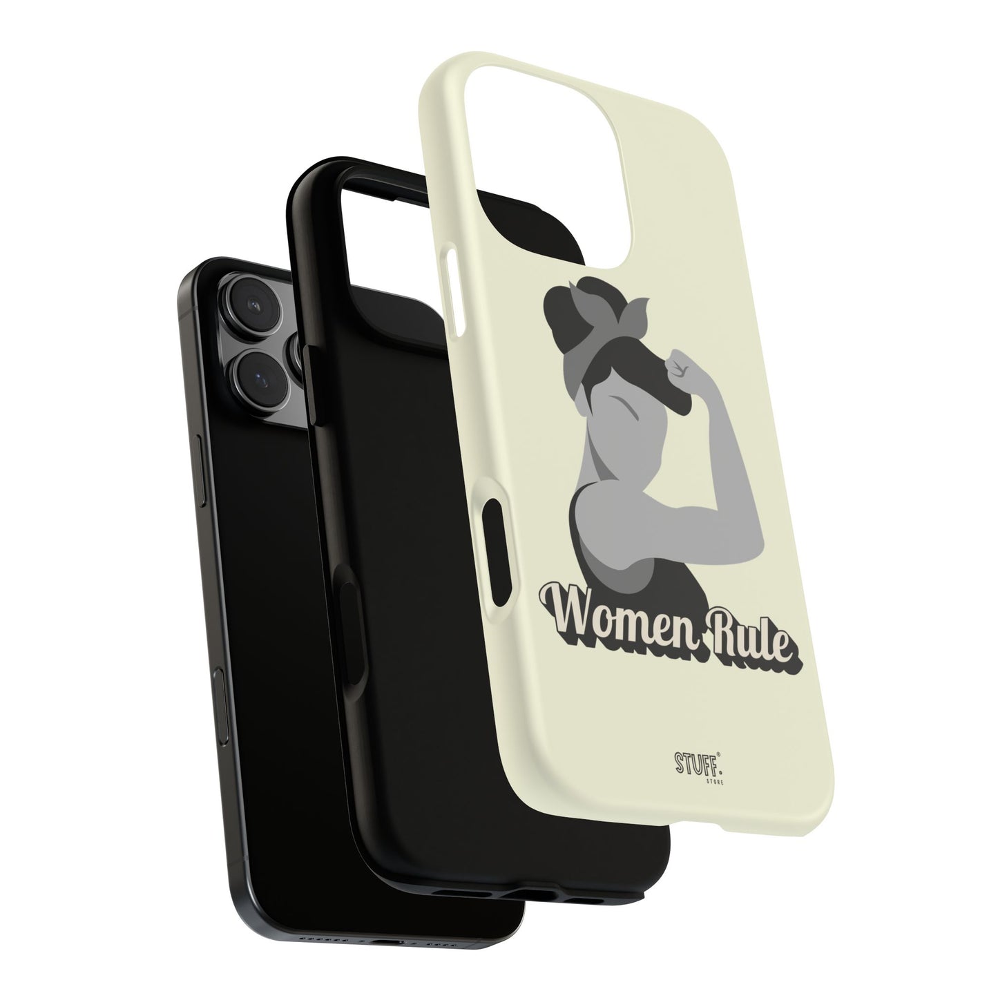 Women Rule Case | Coque résistante double protection avec Design Féministe inspirant